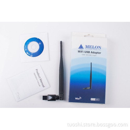 MTK7601 chipset wireless usb wifi adapter with omni antenna 6dbi 150Mbp Melon M155